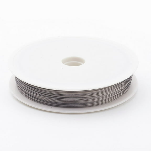 Tiger Tail Wire Nylon-coated Stainless Steel Original color Raw 24 Gauge(0.5mm) about 114.82 Feet(35m)/roll