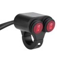 thumbnail image 1 of 22mm Universal Motorcycle Handlebar Headlight Brake Fog Lights Horn Dual Control Button Switch A, 1 of 5