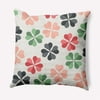 Simply Daisy 20 in x 20 in Modern and Contemporary Multi-color Floral Polyester Throw Pillow
