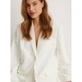 thumbnail image 3 of Elina fashion Female Blazer Terry Rayon Jacket Formal Office Suit Coat, 3 of 5