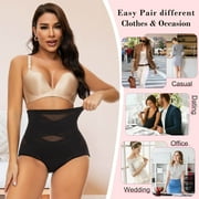 VASLANDA Shapewear Tummy Control Underwear for Women High Waisted Girdle Body Shaper Butt Lifting Panties