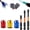 3PC-A, variant on Strong Magnetic Screw Ring with Screwdriver Bit, 1/4 Inch/6.35mm Universal Magnetic Screw Ring Head, Screwdriver Head Magnetic Ring for Drill, Removable Magnetic Screw Holder for Hex Bits (5PC)
