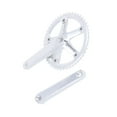 thumbnail image 1 of Plato cuadrado de bicicleta ANGGREK Juego de bielas de bicicleta plateadas de fresado preciso CNC, 1 of 8