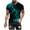 Blue, variant on KIHOUT Men's Cotton Blend Short Sleeve Crew Neck Tees, Full Graphic Printed T-shirt Athletic Workout Gym T-shirts for Men, Moisture Wicking