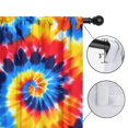 thumbnail image 4 of Blackout Kids Curtains,Colorful Tie Dye Spiral Pattern Childrens Insulated Curtains Set Of 2,Bedroom Essentials,Toddler Room Decor 42"x54", 4 of 5