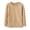 A-Brown194, variant on JAJAHO Kids Pajama Top Boys Girls Fall Winter Cotton Sleepwear Long Sleeve Crew Neck Pullover Tops 1-12Y