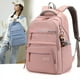 thumbnail image 2 of Mochila escolar sencilla para niñas, estudiantes de secundaria, mochila de gran capacidad, nueva mochila informal ligera para estudiantes de secundaria, mochila para niñas del campus, 2 of 6