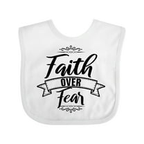 Inktastic Cancer Awareness Faith over Fear Boys or Girls Baby Bib
