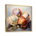 thumbnail image 2 of Designart "Realistic Seashells composition" Animals Floater Framed Wall Decor, 2 of 7
