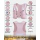 thumbnail image 5 of Chaleco de hidratación para running Zelvot con soft flask de 500 ml, rosa, talla M/L, 5 of 9