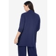 thumbnail image 3 of Roaman's Women's Plus Size Ultrasmooth Fabric Long Sleeve Cardigan, 3 of 6