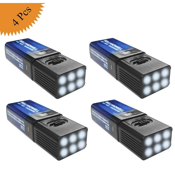 MicroBrite LED Flashlight by Bell and Howell with FREE 9-volt Battery (8)