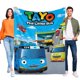 thumbnail image 1 of Tayo el Autobús Pequeño anti-pilling, suave, ligera, esponjosa y acogedora de lujo para hogar y cocina – Perfecta para niños y adultos, 100 x 150 cm, 1 of 6