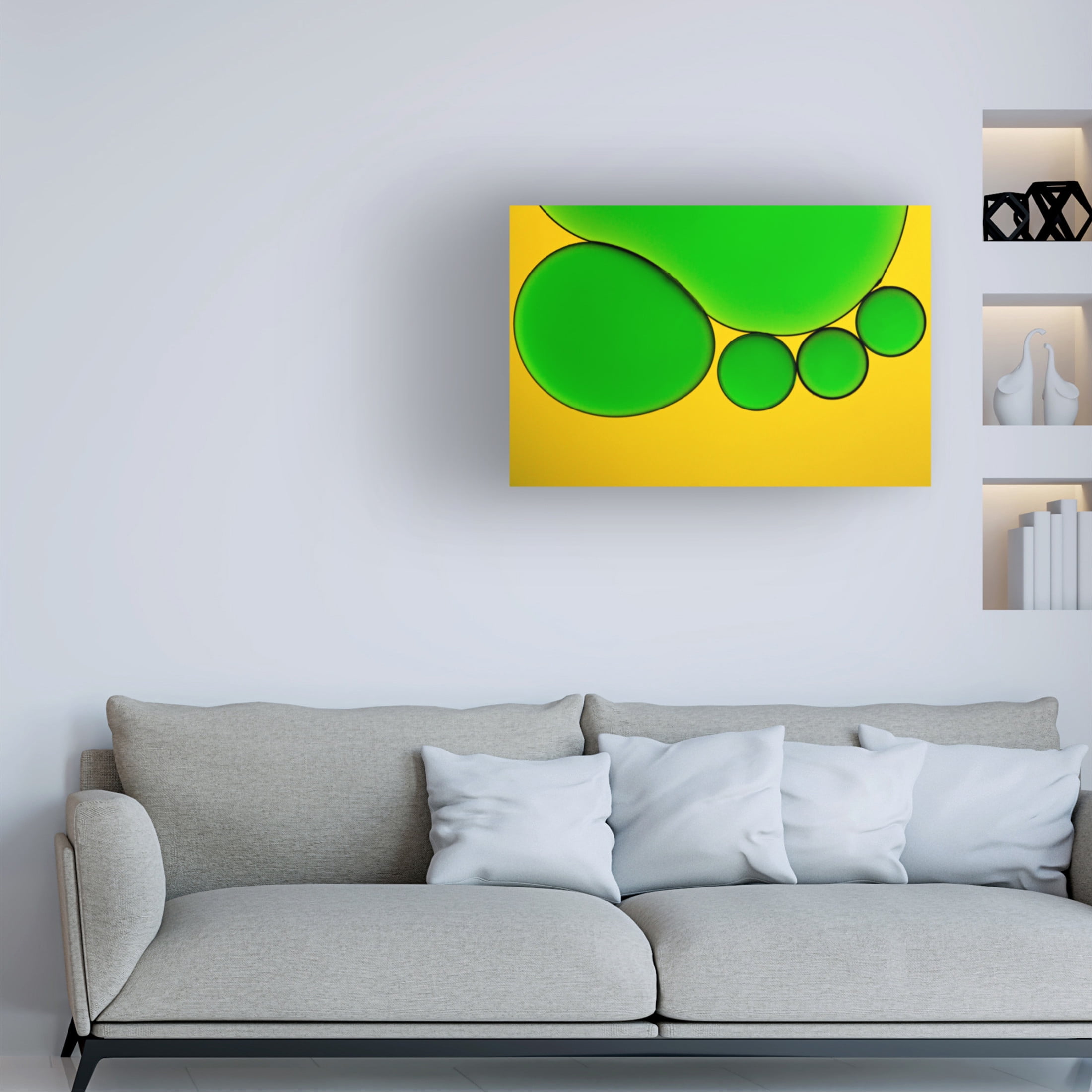 Canvas Wall Art - Hazem Swidan '4Fingers' Wall Art for Living Room, Bedroom, or Office Décor by Trademark Fine Art - 47 x 30 Inches