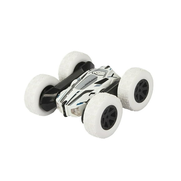 SIYTUAU Remote Control 24Ghz Rc Stunt Car 360° Flip Rotating Toy Vehicle Double Sided Design White Color Off Road Car For Kids Plastic Material Standard Size White