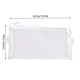 thumbnail image 3 of Bolsa de malla de colores Txmfgh (2 unidades), multifuncional, con cremallera, para guardar papelería y cosméticos. Diseño transparente para fácil identificación (blanco y negro)., 3 of 3