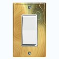 thumbnail image 5 of Metal Light Switch Plate Cover Image of Marble Green Yellow Swirl MAR085, 5 of 16