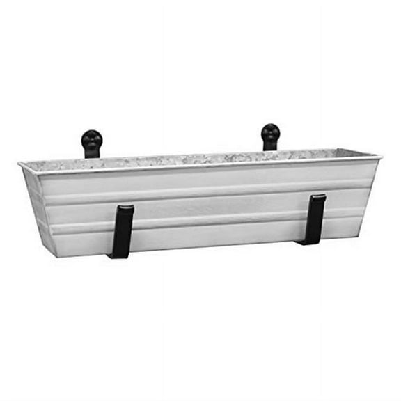 Achla C08W-WM Flower Box with Wall Brackets, White - Small