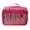 A001- Rose Red, variant on Mahjong Storage Bag, Rose Red Transparent Chenille Letter Carrying Case, 1 Pack For Mahjong Tiles