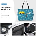 thumbnail image 2 of Wukai Sea Turtle Print Zipper Bag,large Beach Tote Bag,Waterproof Sandproof Bag,Grocery and Picnic Tote Travel Bag, 2 of 5