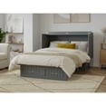 thumbnail image 3 of Nantucket Full Wood Size Murphy Bed Chest w/ Mattress & Built-in Charger in Gray, 3 of 10
