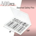 thumbnail image 3 of Mr. Pen- Safety Pins Assorted, 400 Pack, 5 Different Sizes, Silver, Assorted Safety Pins, Safety Pin, Small Safety Pins, 3 of 8