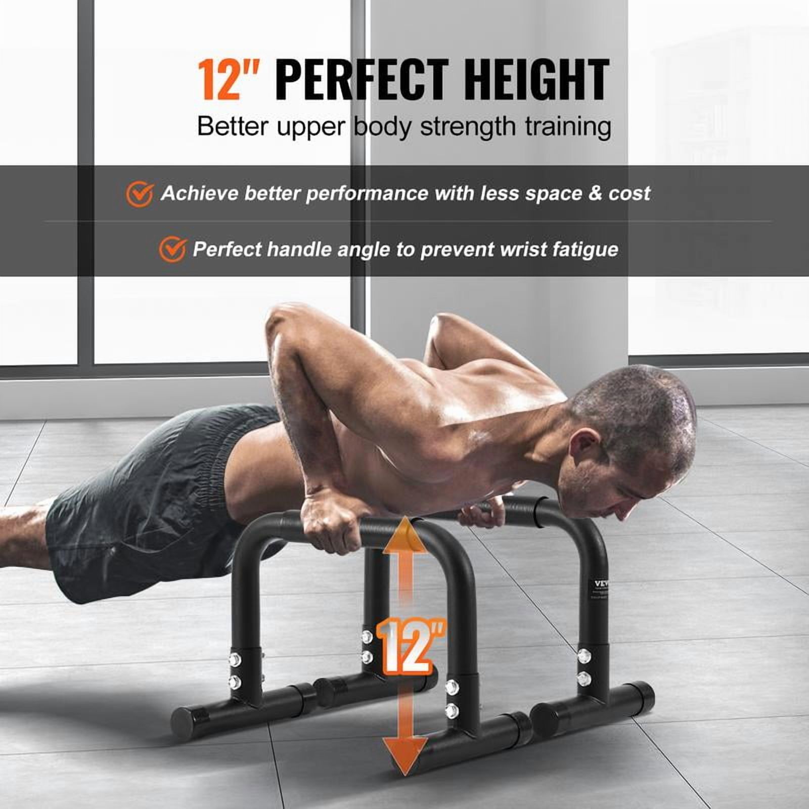 Dip Bars Dip Stand – 500 Lbs Capacity – Portable Strength Training Equipment