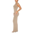 thumbnail image 2 of Vestido largo REORIA sin mangas acanalado de un solo hombro - Khaki S, 2 of 7