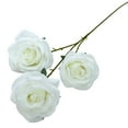 thumbnail image 2 of Single Artificial Red Rose 20 Inch Realistic Silk Flower For Anniversary Wedding Home Decor Classic Long Stem Faux Rose For Vase, 2 of 9