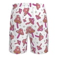 thumbnail image 6 of Kdxio Purple Mushroom Pattern Mens Casual Shorts - Drawstring Summer Beach Sports Shorts for Men, 6 of 9