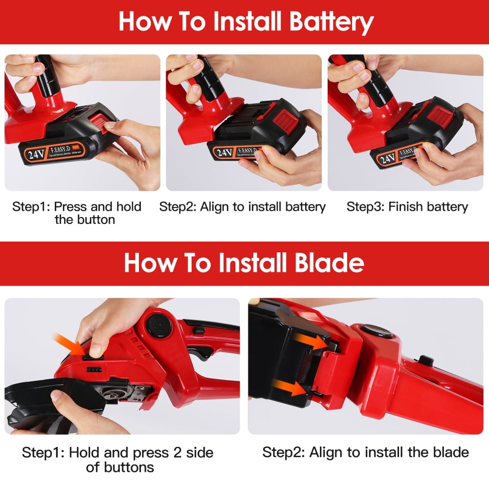 SLOK 24V Cordless Hedge Trimmer, 3-in-1 Grass Shears, Electric Shrub Trimmer with 2 Replaceable Blades