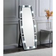 thumbnail image 3 of ACME Noralie Wall Mirror in Mirrored and Faux Diamonds, 3 of 3
