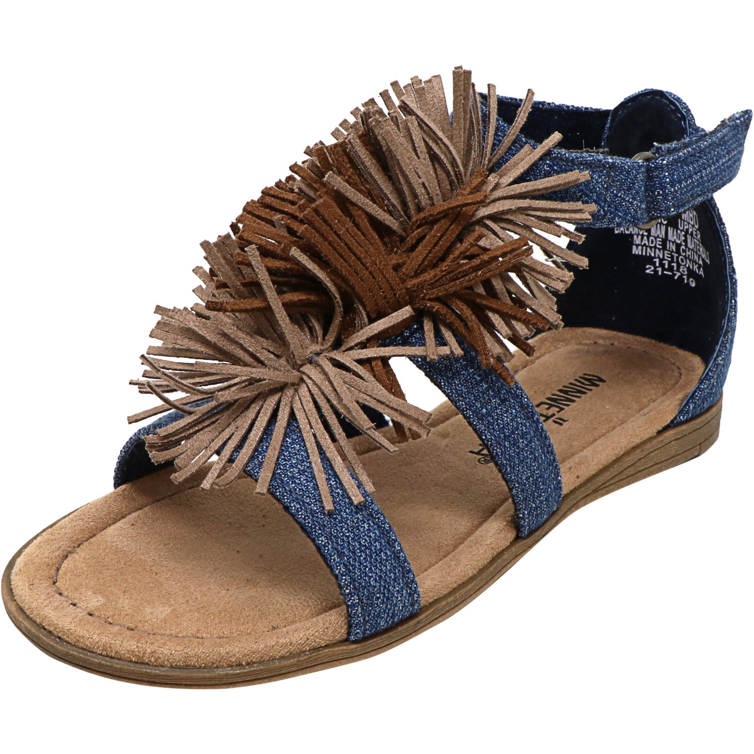 minnetonka denim sandals