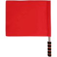 thumbnail image 2 of FFIY Referee Flag Stainless Steel Command Hand Flag Red Signal Flag Sponge Handle Special Patrol Performance Linesman Official Flag for Soccer Volleyball Football Track, 2 of 6