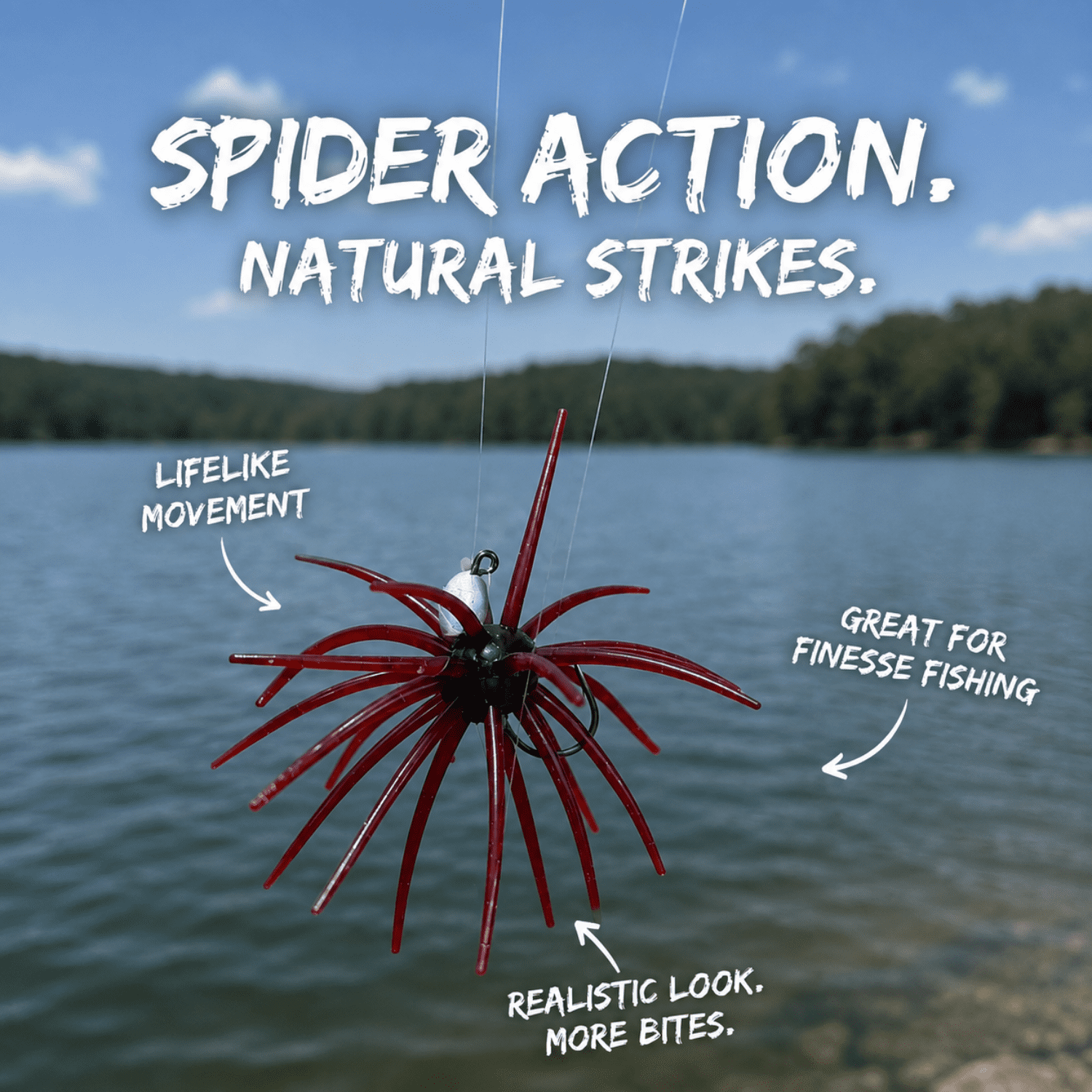Headhunter Spider Monkey Plastic Urchin Bait Smokey
