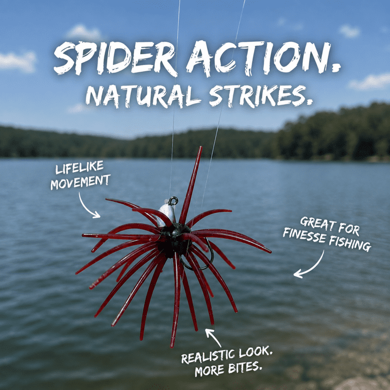 Headhunter Spider Monkey Plastic Urchin Bait Electric Pumpkin