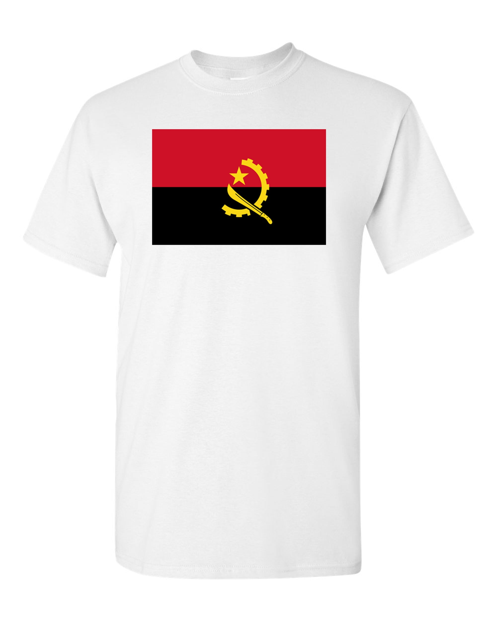 Angola Hawaiian Shirt Red Black Yellow Tribal and Elephant TS04 main image 0
