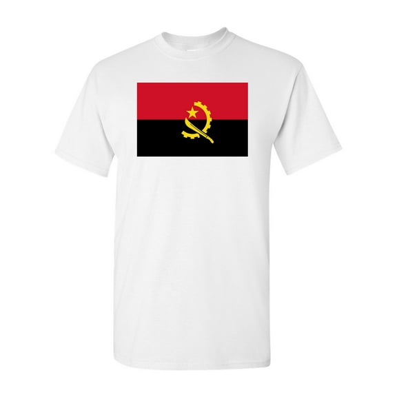 Angola Country Flag Adult DT T-Shirt Tee