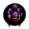 thumbnail image 1 of Yiaed Five Nights At Freddy'S Pattern Bone China Decorative Plate, Ceramic Dinner Plate Ceramic Decoration Homewares with Stand-10in, 1 of 6