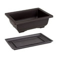 thumbnail image 4 of YWMJZEU Training Pots with Tray Flowerpots Bonsai Training Pots Plant Container Portable Rectangle L, 4 of 7