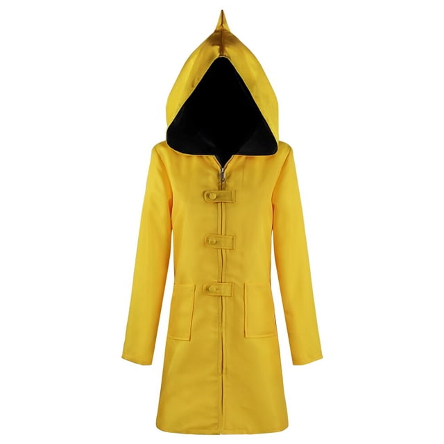 P-jsmen-Disfraz de Cosplay para niños, mujeres y hombres, chaqueta amarilla con capucha, capa, accesorios de Halloween