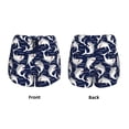 thumbnail image 4 of Disketp Angry Shark Print Women's Shorts Workout Shorts for Athletic Gym Running Shorts with Phone Pockets, 4 of 8