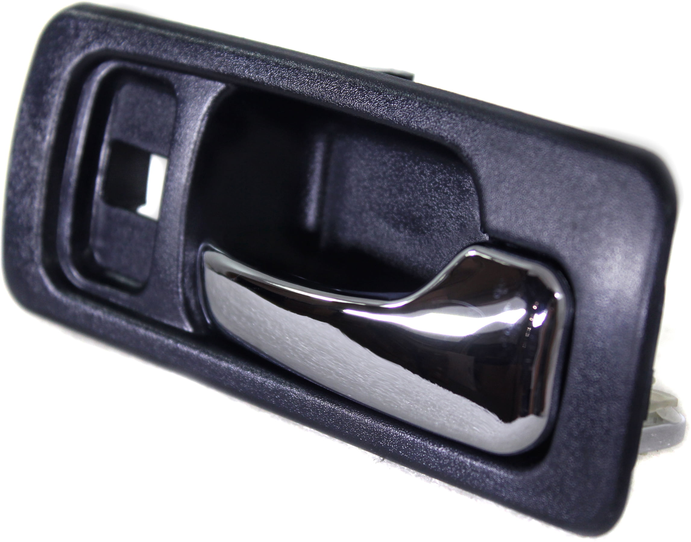 Interior Door Handle Compatible with 1990-1993 Honda Accord Front, Right Passenger Dark blue bezel with chrome lever