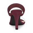 thumbnail image 2 of Unique Bargains Women's Clear Strap Stiletto Heel Slides Sandals, 2 of 6