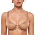 thumbnail image 1 of Sostén Balconette con Aros y Malla Transparente INLYRIC 38E Beige, 1 of 6
