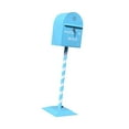 thumbnail image 4 of Elodie Metal Holiday Mailbox Accessory for Santa Mail, 47 Inches Tall for , , Stores, Light Blue, 4 of 8