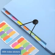 Vobzolite 4 Pack File Folders Letter Size Buckle Design Classified File Folders Documents A4 File Folders - 8 Pockets Plastic File Dividers for Home Office
