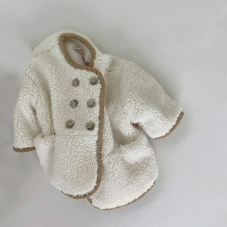 

Hunpta Baby Newborn Infant Girls Long Sleeve Fleece Solid Winter Coat Warm Thick Tops Clothes Jacket