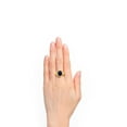 thumbnail image 4 of RYLOS Rings for Women 14K Gold Plated Silver Ring Classic Style Oval 12X10MM Solitaire Gemstone Ring September Sapphire Jewelry for Women Size 8, 4 of 6