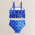 thumbnail image 5 of ASFGIMUJ Toddler Swimsuit Girl Gradient Beauty Fish Scale Princess Cute Bikini Toddler Bathing Suit Girl,2 Piece,Size 8-9Y, 5 of 6